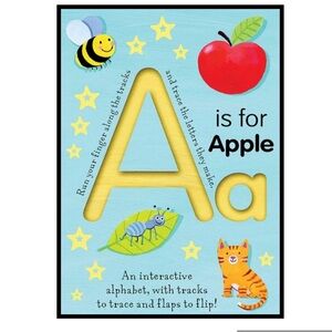 BUNDLE & SAVE 🎉 A Is For Apple Interactive Alphabet Tracing Board Book for Kids